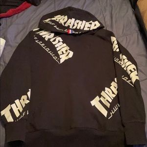 HUF x Thrasher Collab Pullover Hoodie
